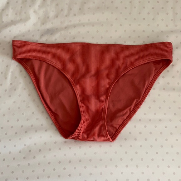 aerie Other - Aerie Ribbed Coral Bikini Bottoms